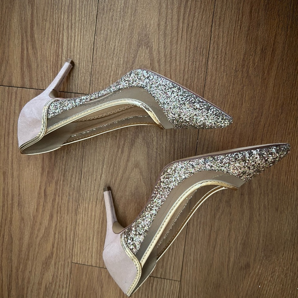 Elegant Glitter Stiletto Heels